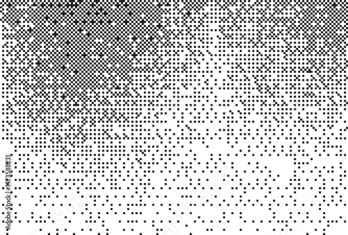 Monochrome Digital Noise Pattern Texture , A glitch-inspired monochrome digital pattern made of pixelated dot noise. Great for tech visuals, backgrounds, and experimental designs.