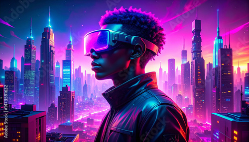 Futuristic figure
