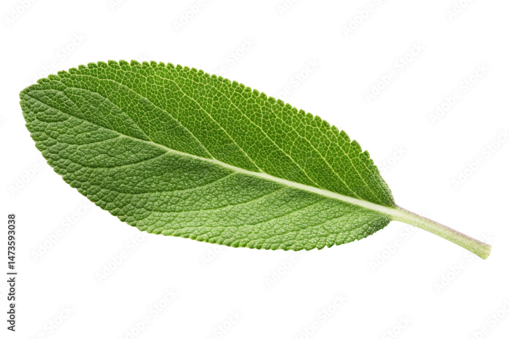 Fototapeta premium green leaf isolated on white background