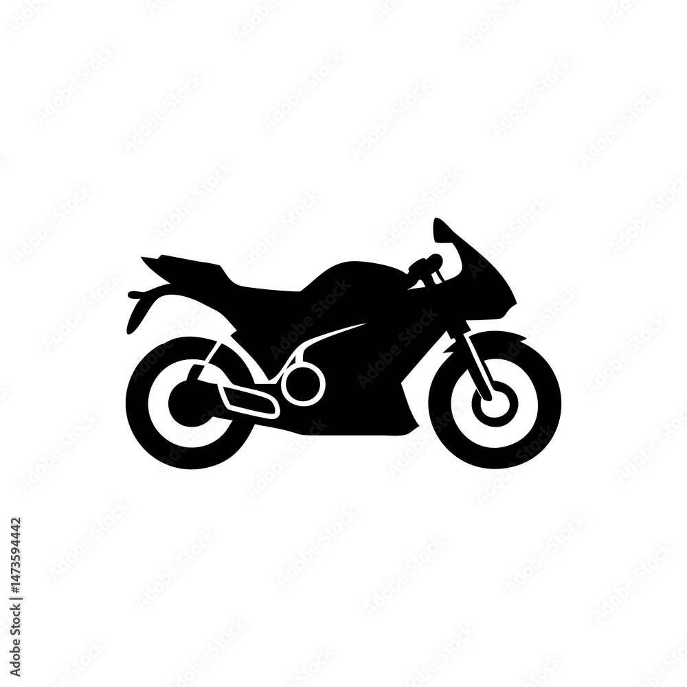 Fototapeta premium Silhouette Vector illustration on white background