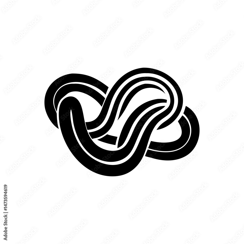 Fototapeta premium Silhouette Vector illustration on white background