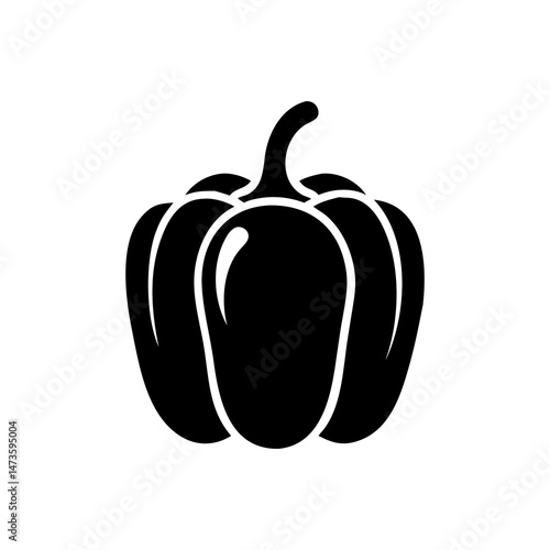 A vector set of vegetable icons features a silhouette Fruit silhouette vector collection on white background