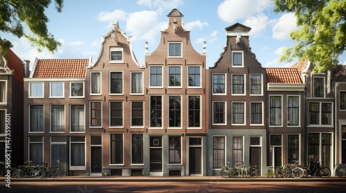 Wallpaper Mural Amsterdam Canal Houses: Architectural Gem in the Heart of the Netherlands Torontodigital.ca