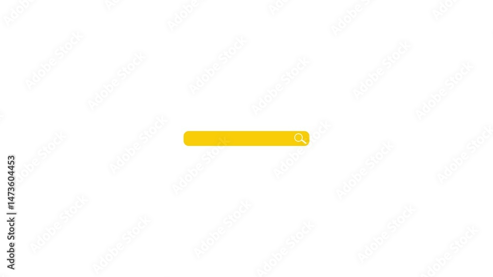 Search Bar Text Box animation on white background, search bar animation video Search Bar Text Box animation on white background, search bar animation video