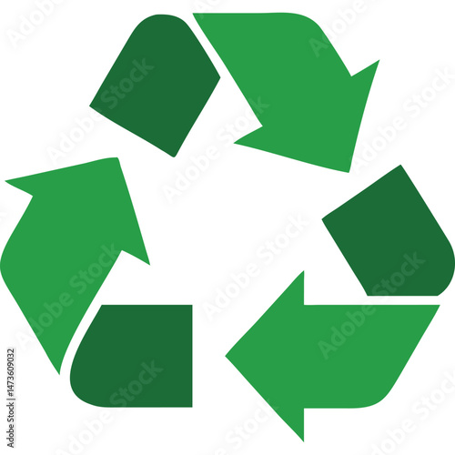 Green Recycle Symbol for Sustainability and Environmental Awareness