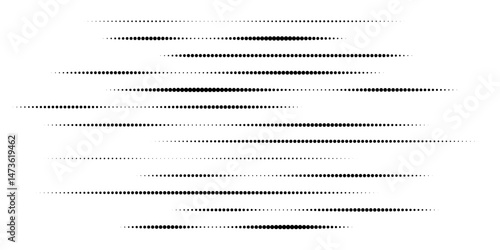 Set of halftone dots gradient pattern texture isolated on white background. Straight dotted spots using halftone circle dot raster texture. Vector blot half tone collection.