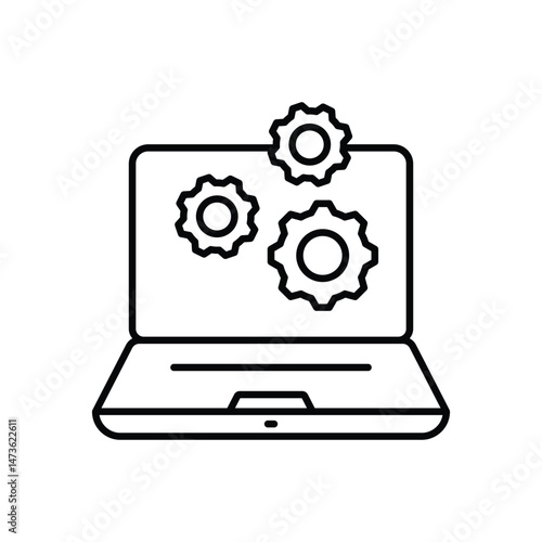Remote Assistance icon vector stock illustration