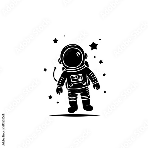 Astronaut floating amidst a celestial expanse, exploring uncharted cosmic realms