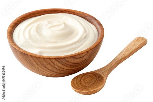 bowl of cream with spoon