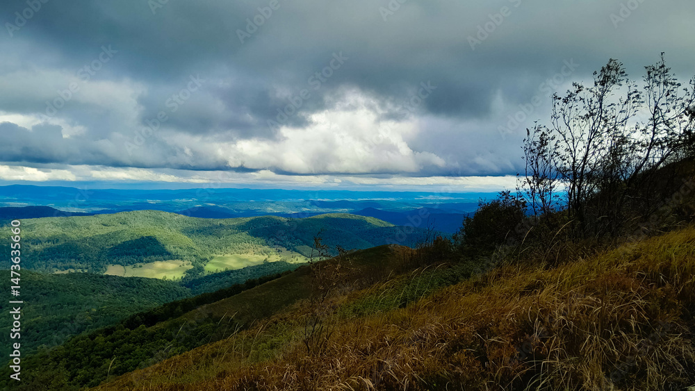 Incoming storm in Bieszczady. Carpathians. Incoming storm in Bieszczady. Carpathians.
