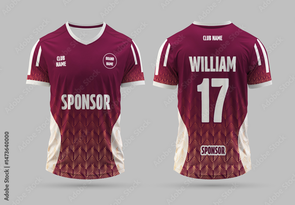 Editable Sport Jersey Design Template Stock Template | Adobe Stock