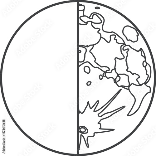 上弦の月