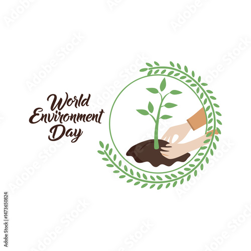 World environment day vector for celebrating worldwide