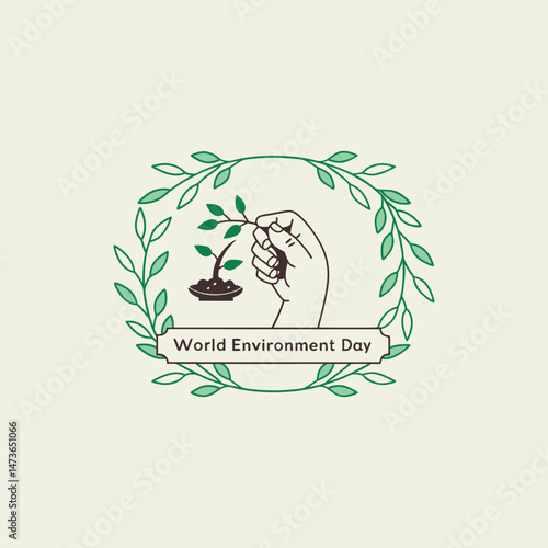 World environment day vector for celebrating worldwide