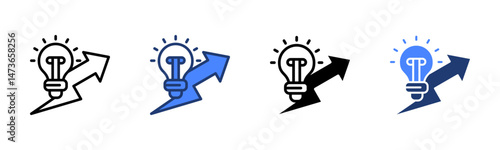 Innovation icon sheet multiple style collection