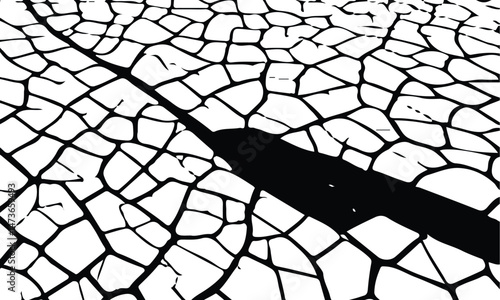 White black grey concrete wall, floor with cracks, texture background, cracked paint