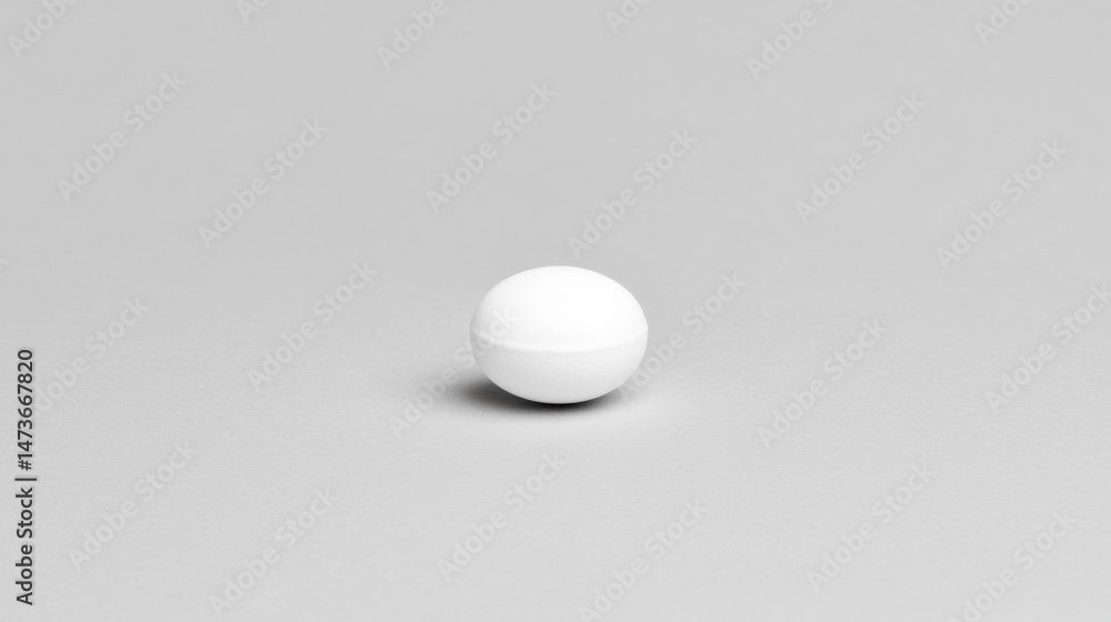 A white sphere on a gray background. A white sphere on a gray background.