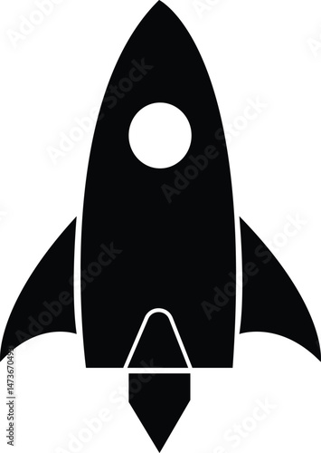 Rocket Silhouette Against the Sky: The sleek silhouette of a rocket, poised for liftoff, is a symbol of adventure and exploration