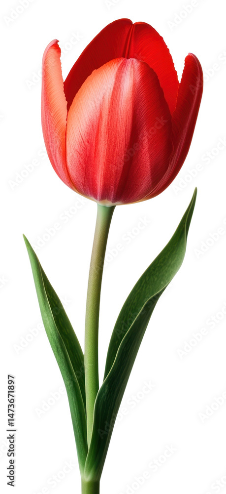 Obraz premium PNG Red tulip flower background beauty.
