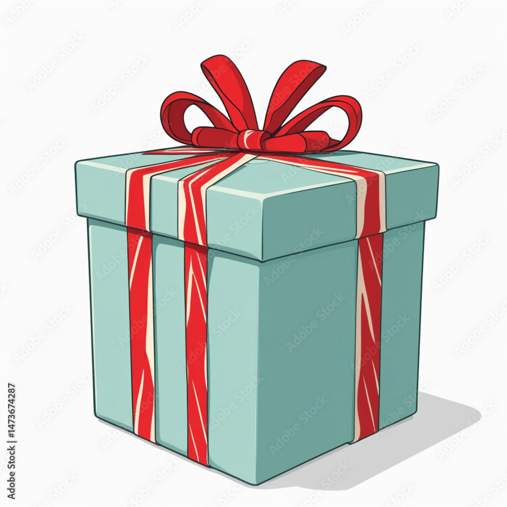 Obraz premium gift box isolated on white