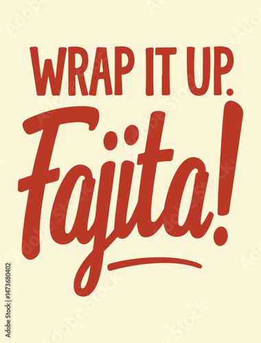 Minimalist National Fajita Day Vector Design Featuring Geometric Shapes, Bold Typography, and Solid Colors to Celebrate Mexican Cuisine and Fajita Ingredients