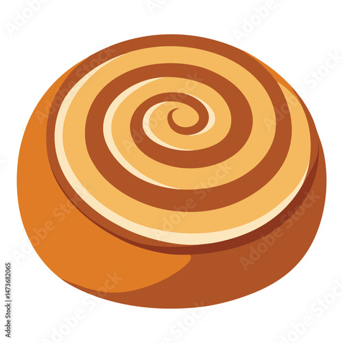 Abstract orange vector art shows a round circle with a swirl design, creating a circular, colorful, and light pattern on a backdrop