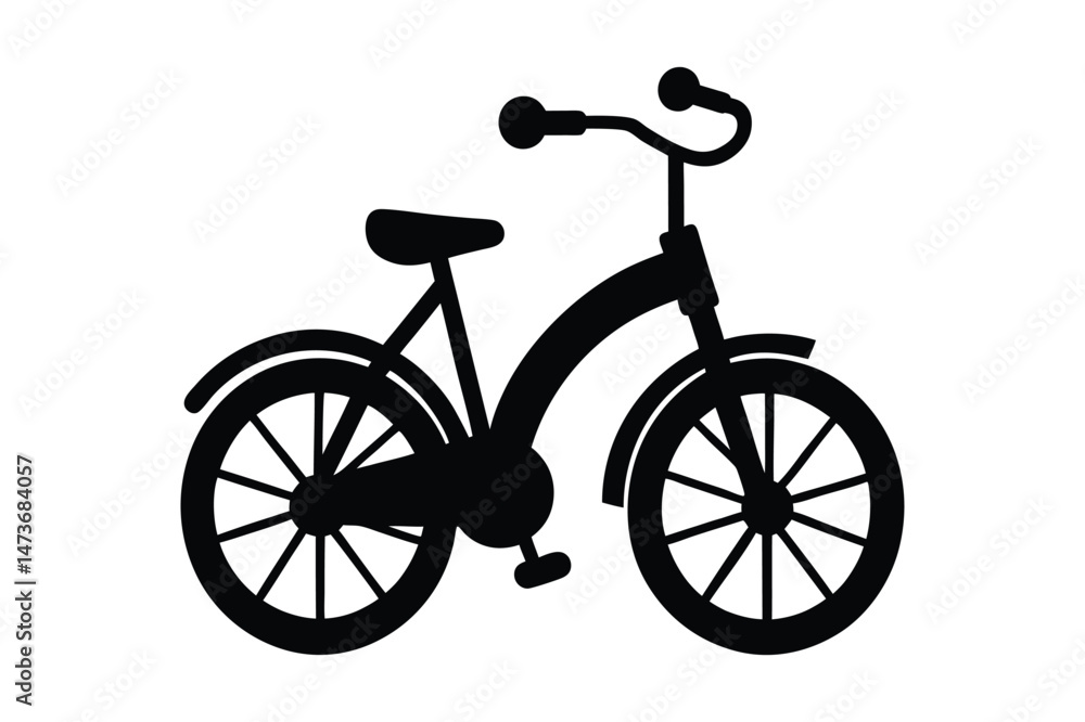 Fototapeta premium Bicycle silhouette Vector illustration