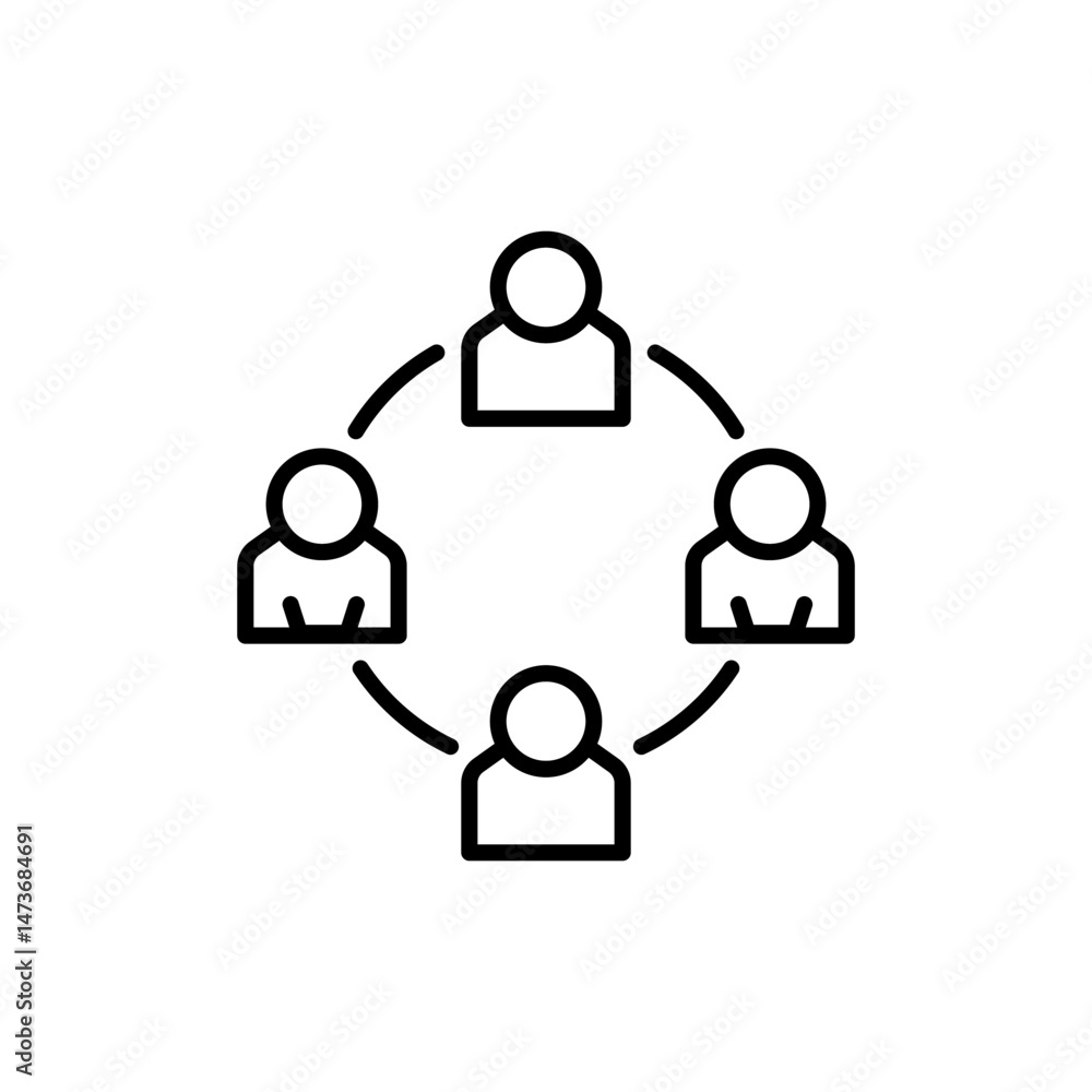 Team collaboration icon Team collaboration icon