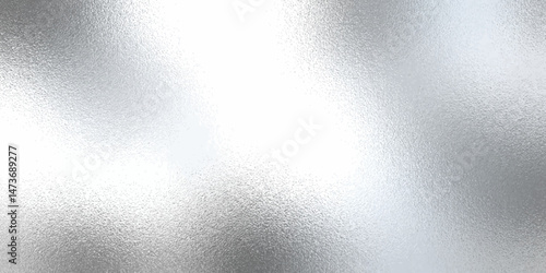 Silver foil texture background with light reflection. Vector realistic illustration of chrome metal surface with glitter gradient effect, abstract shiny texture, translucent glass, platinum wallpaper