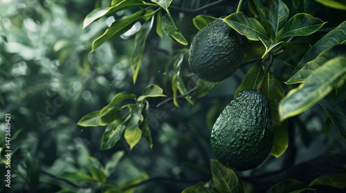 The Avocados on the Tree