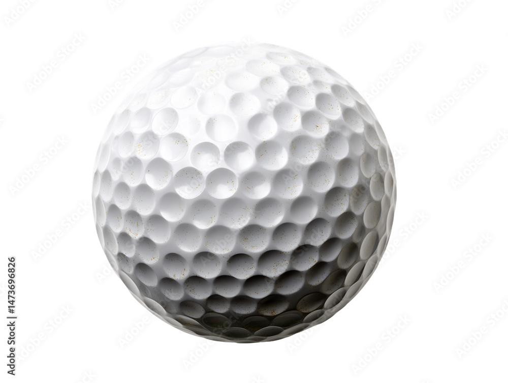 White Golf Ball with Dimples on Transparent Background, PNG White Golf Ball with Dimples on Transparent Background, PNG