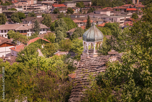 Obraz na płótnie Lovech, Bulgaria Old town houses, Varosha w salonie