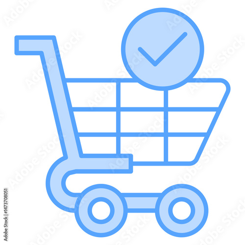 Checkout  Blue Icon