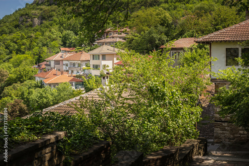 Obraz na płótnie Lovech, Bulgaria Old town houses, Varosha w salonie