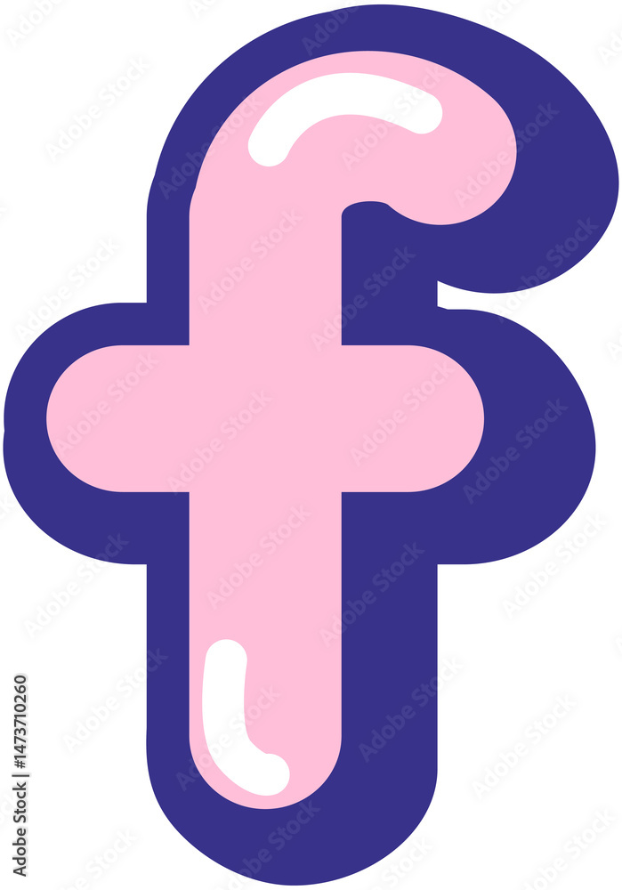 Alphabet f Sticker Alphabet f Sticker