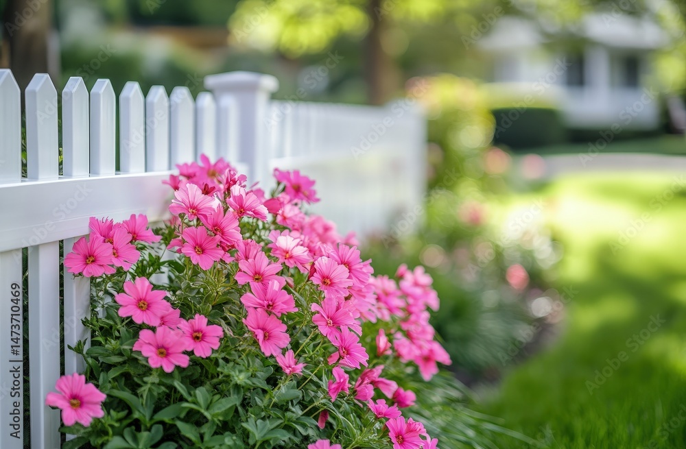 Fototapeta premium Two women in serene meditation amongst blooming trees