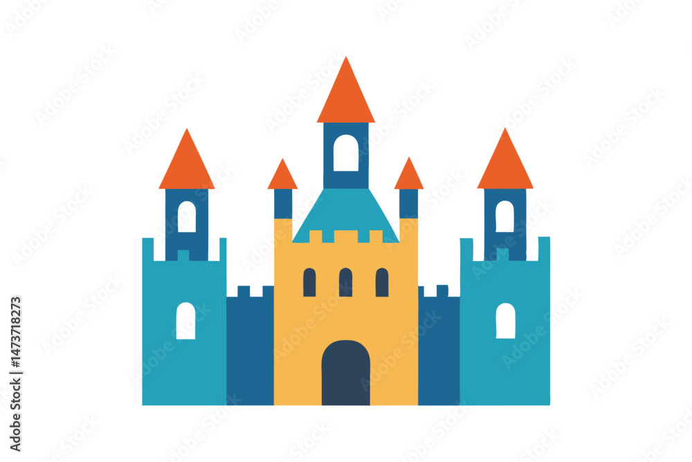 Castle Vector Illustration Icon Castle Vector Illustration Icon