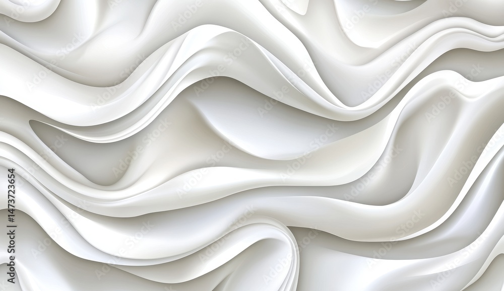 Abstract Flowing White Fabric Texture Abstract Flowing White Fabric Texture