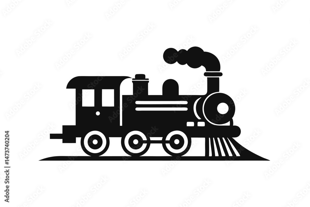 Fototapeta premium Timeless Railway Adventure Vector Design