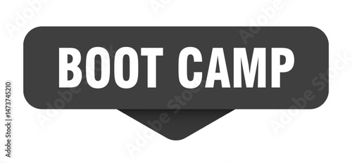 boot camp sticker. boot camp sign on transparent background