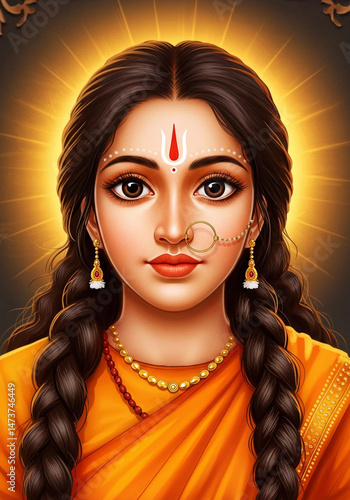 Goddess BrahmachariÅ†i, Hin...