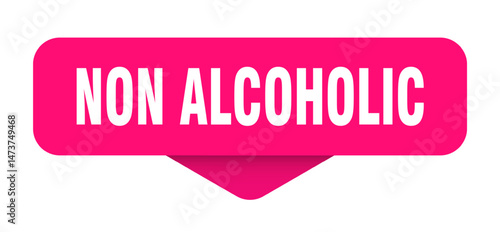 non alcoholic sticker. non alcoholic sign on transparent background