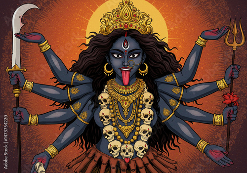 Powerful Goddess Kali, Ten ...