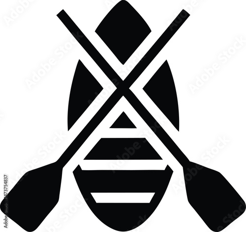 kayak sport icon sign vector