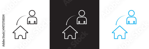 Inheritance icon.  Vector for websites, mobile interfaces, presentations, banner, visual branding etc. Vector illustration. isolated on white and black background. EPS 10