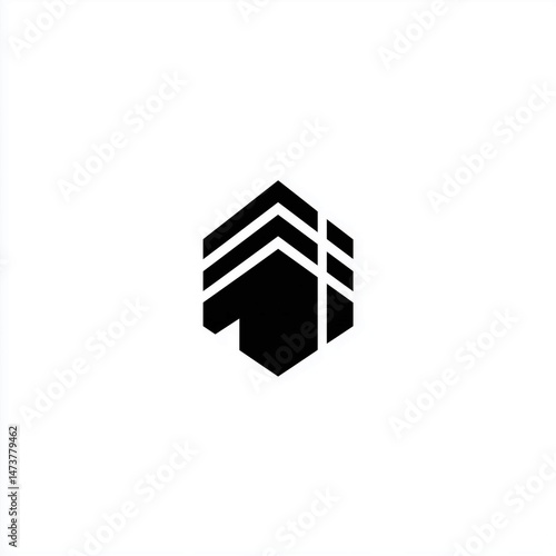 Minimalist Black and White Building Logo