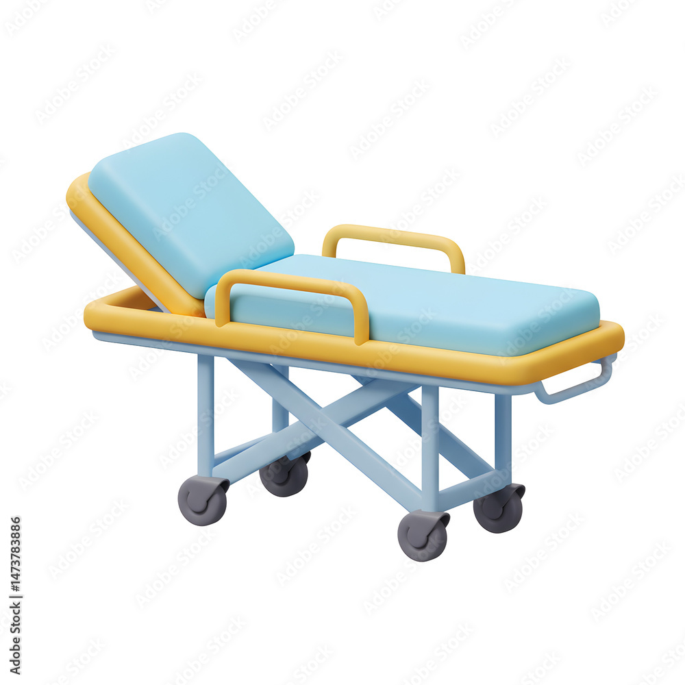 3 d rendered medical stretcher illustration 3 d rendered medical stretcher illustration