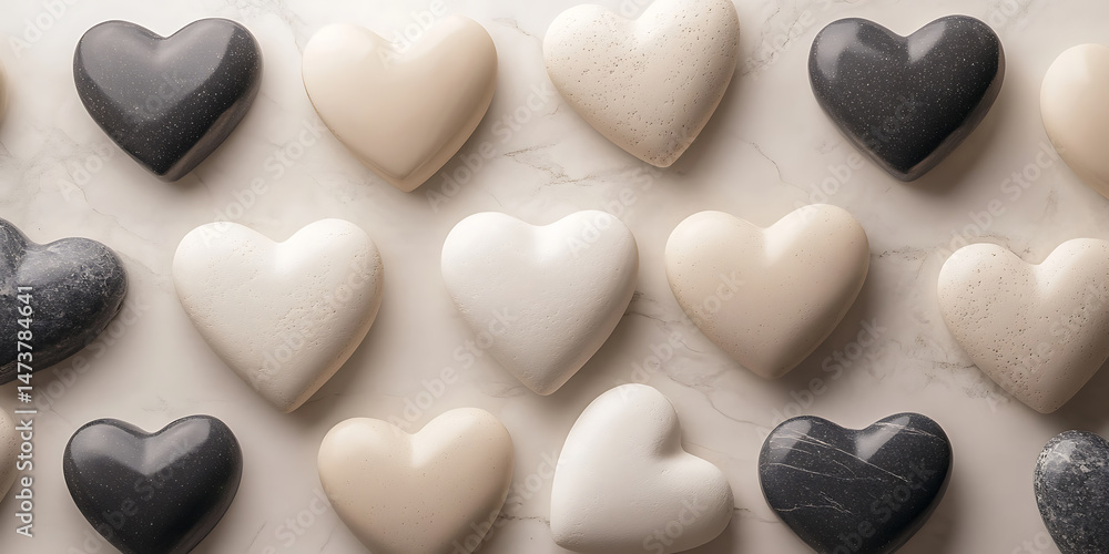 Obraz premium Romantic HeartShaped Candies Valentines Day Treats