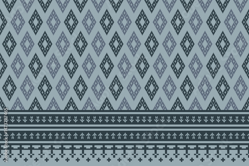 Geometric Diamond Pattern Textile Design