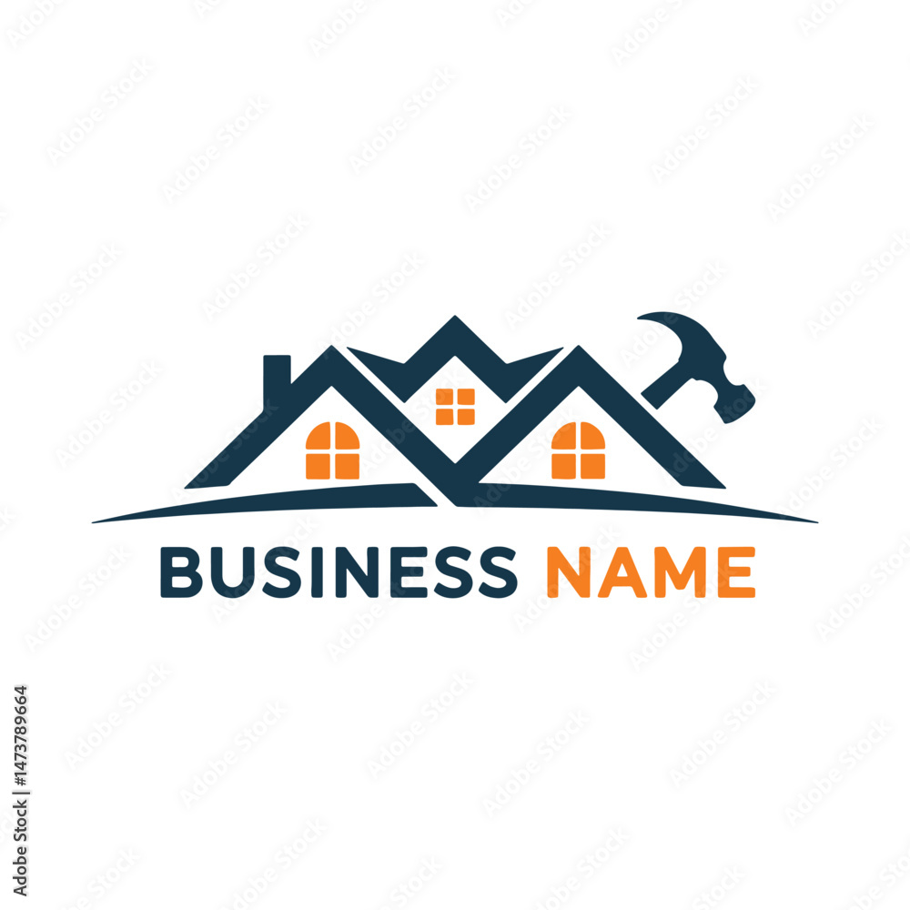 Real Estate Repair Logo Design, Construction Repair Logo Design Vector Real Estate Repair Logo Design, Construction Repair Logo Design Vector